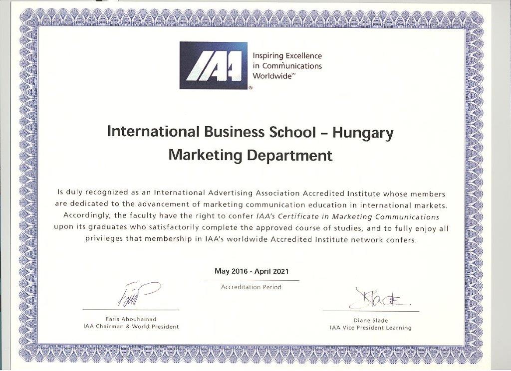IBS-IAA Accreditation_2016 IBS (International Business School)